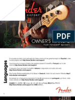 Fender Bass Guitars Manual (2011) English