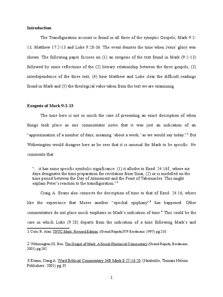 exegesis-of-mark-9-2-13-gospel-of-mark-gospel-of-luke