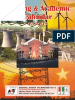 Training&Academic Calendar 2013-2014