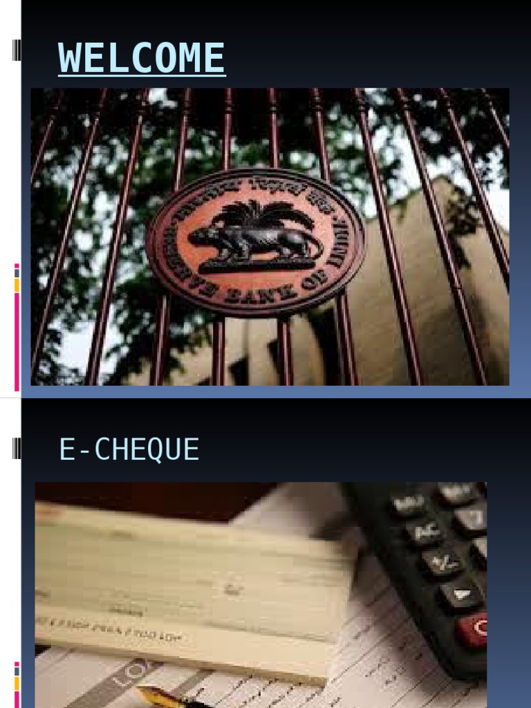 Understanding E-Cheque Payment Systems | PDF | Cheque | Payments