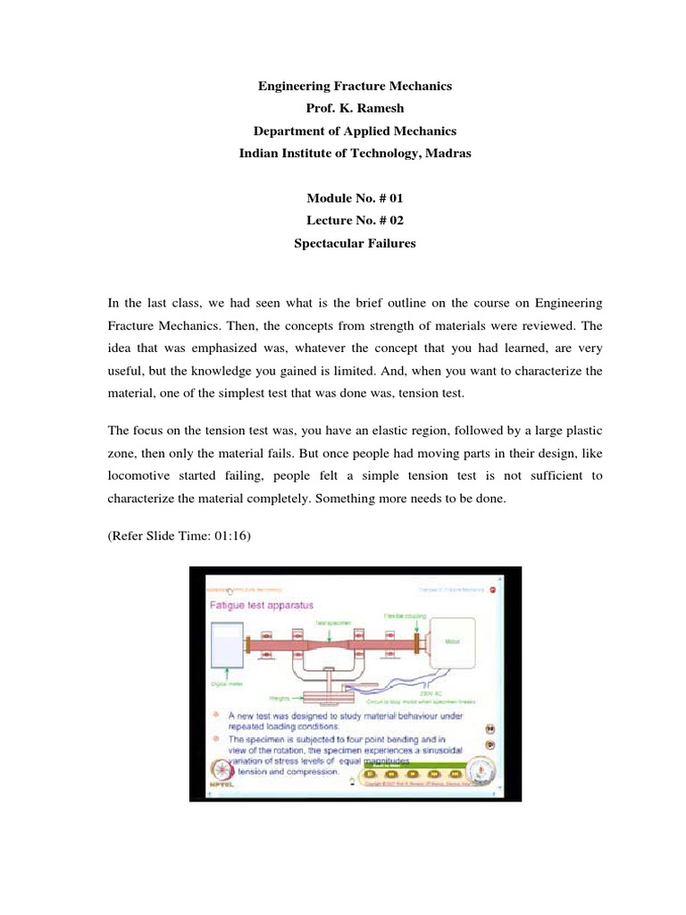 Understanding Fatigue Testing in Fracture Mechanics | PDF
