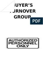 Buyer'S Turnover Group