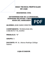 Determinacion de La Densidad, Densidad Relativa y Absorcion de Agua Del Agregado Fino