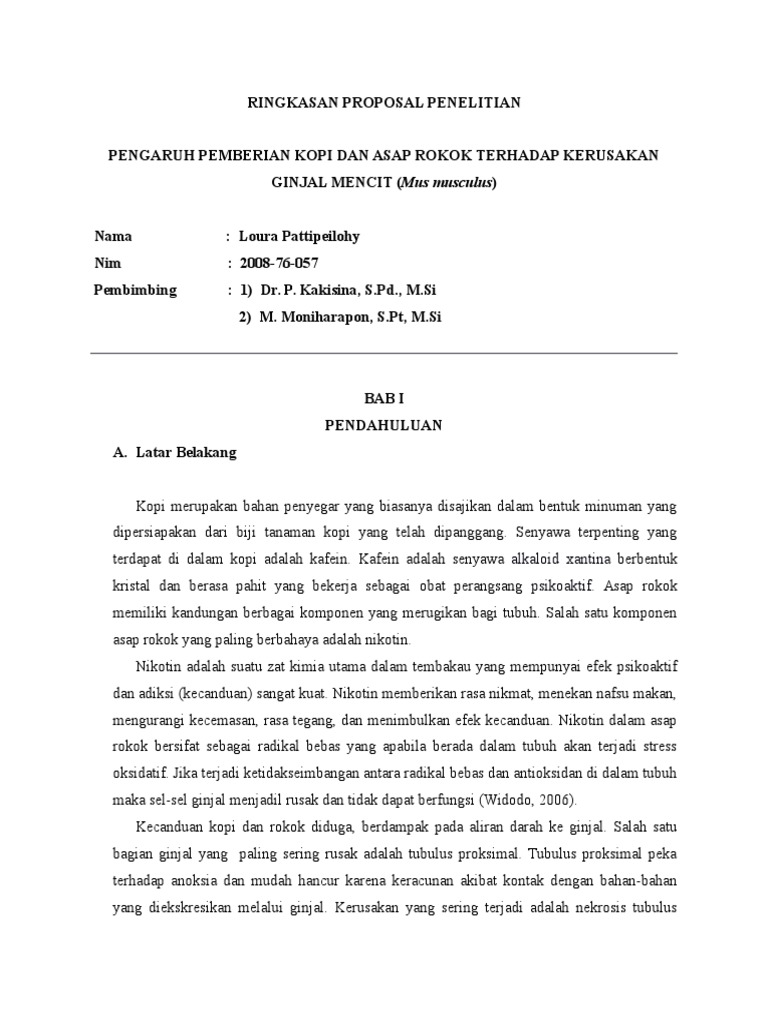Ringkasan Proposal Penelitian Loura