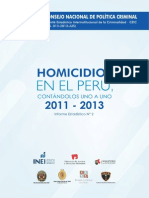 "Homicidios en el Perú, contándolos uno a uno 2011-2013" 