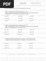 The Sine Ratio Worksheet #01, Shape & Space revision from GCSE Maths Tutor