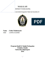 Makalah Gamtek (Fatha) Ukuran Utama Kapal