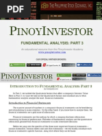 PinoyInvestor Academy - Fundamental Analysis Part 3