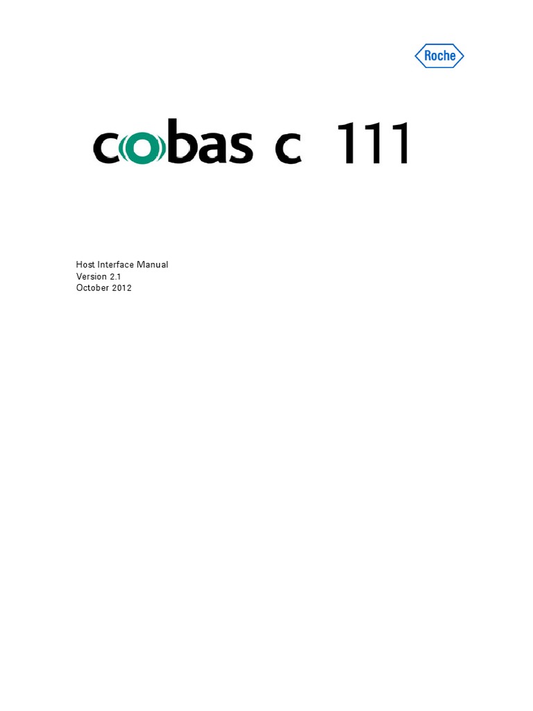 Cobas C 111 - Host Interface Manual | PDF | Communications Protocols ...