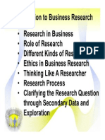 Business Research - Report and Paper Format