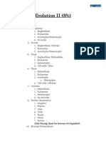 Evolution II (8%) : I. Classification