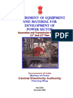 Req Equip Material Devlopment Powersector