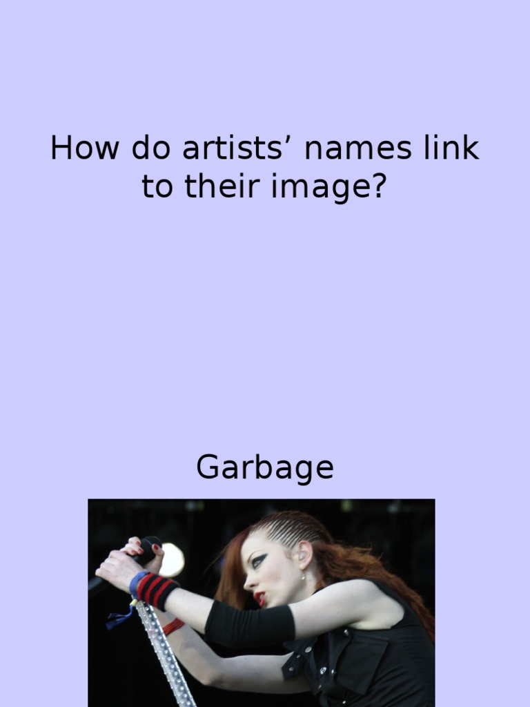 How Do Artists' Names Link To Their Image? | PDF