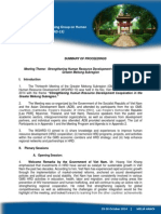 Proceedings of The Thirteenth Meeting of The Working Group On Human Resource Development (WGHRD-13)