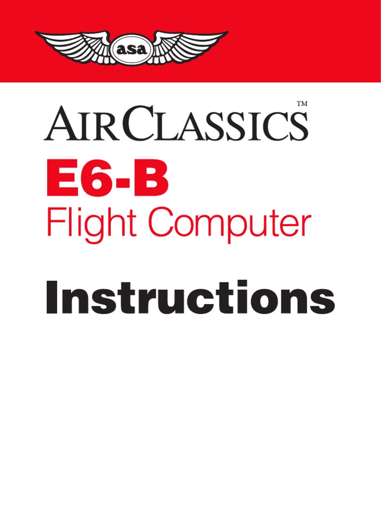 E6B Flight Computer Manual | Airspeed | Altitude