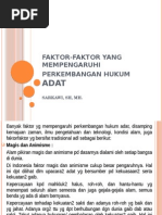 Download Faktor-Faktor Yang Mempengaruhi Perkembangan Hukum Adat by MohammadTaufan SN255271646 doc pdf