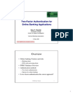 Two-Factor Authentication For Online Banking Applications