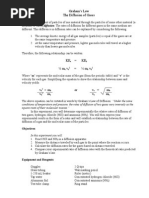 Grahams Law of Diffusion Lab