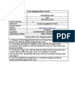 SCA Registration Form - Version 1.3