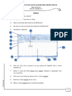 Fichas de Trabalho 01 - Excel