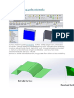 Surface Modelling Pada Solidworks