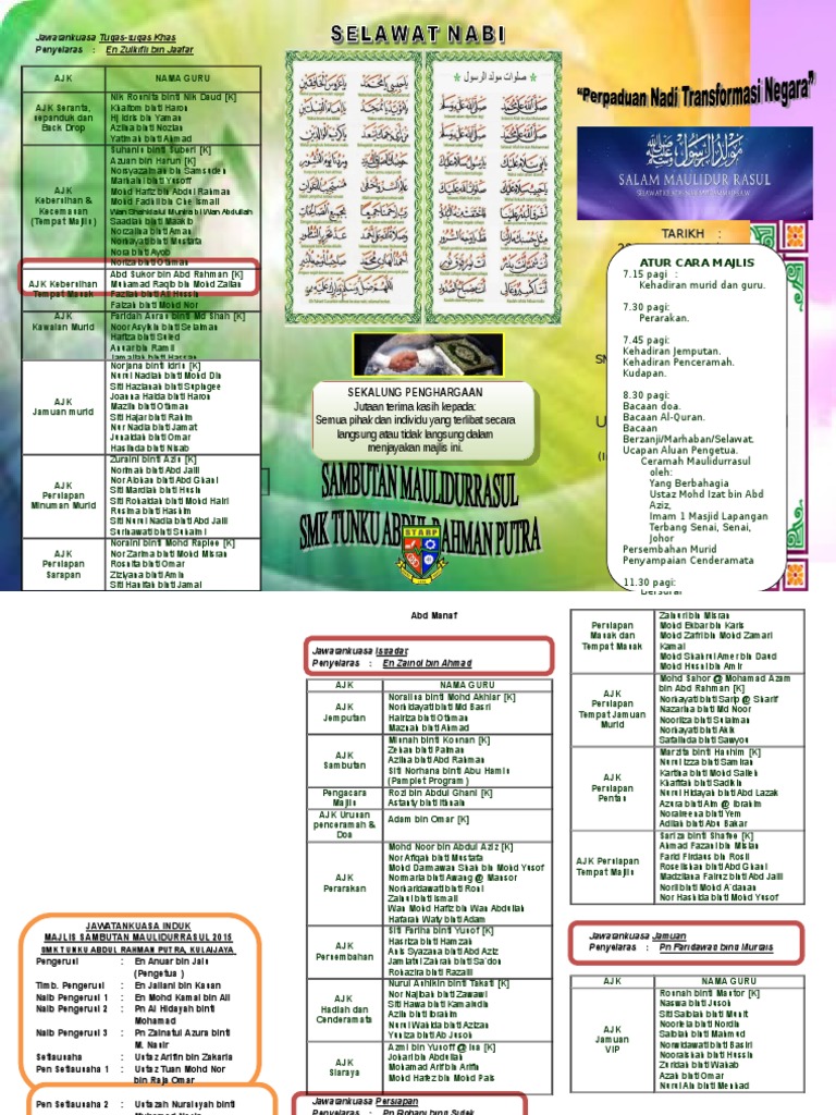 Pamplet Maulid Starp Doc1 Autosaved Guru Pdf