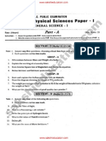 10th Class Science - Paper-1 2012march