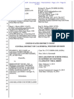 Pharrell v. Gaye - Blurred Lines - Gaye Joint Trial Brief - Finell Declaration