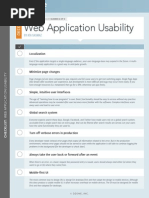 DZone Checklist WebApplicationUsability