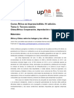 3. Curso África 2014. Sesión 3. África y China entre los halagos y las críticas. Materiales.