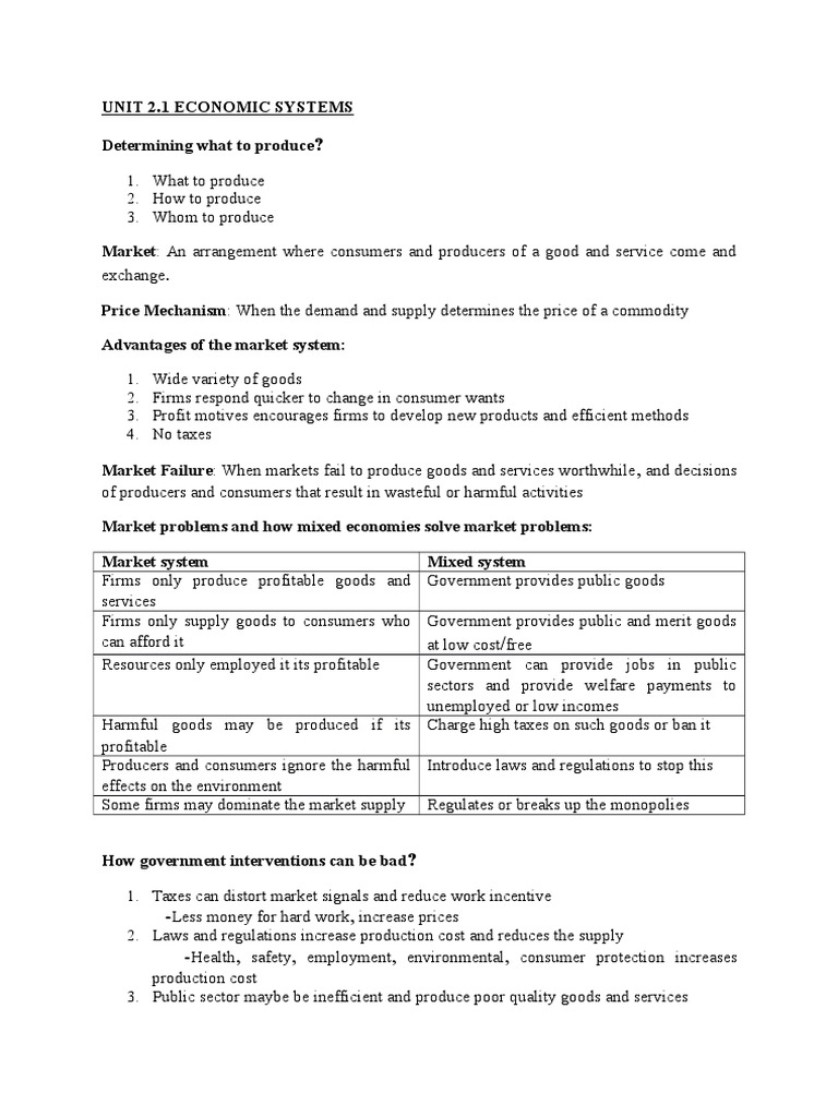 IGCSE Economics Notes Fiscal Policy Trade Union
