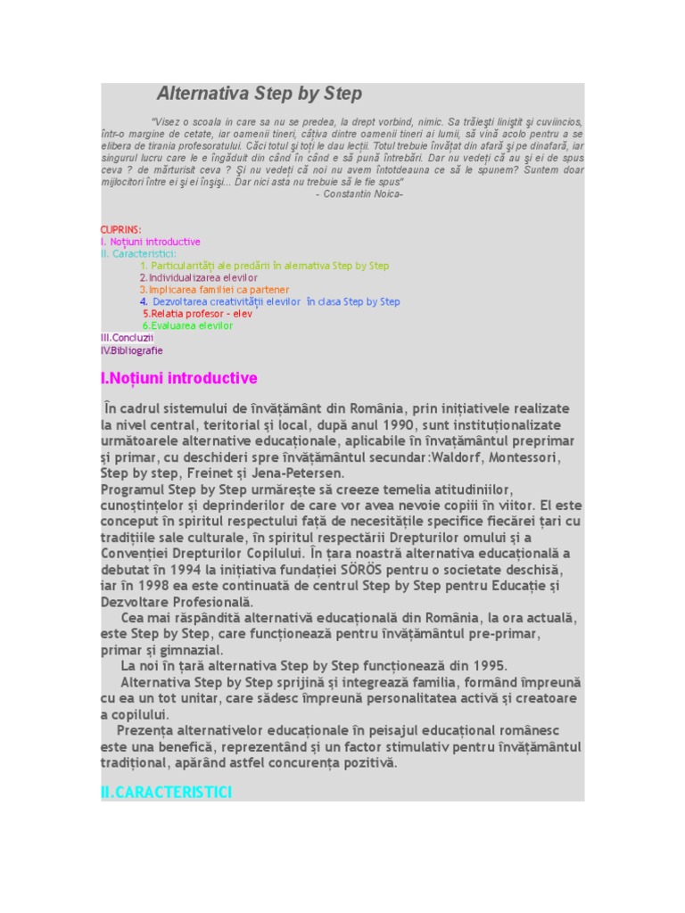 Alternativa Step By Step Doc