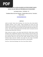 Download JURNAL KAJIAN SASTRA BANDINGAN PUISI POTRET KARYA REMY SYLADO MELALUI PENDEKATAN SULBALTREN AYUdocx by Ayu Restupia Aderini SN255294390 doc pdf