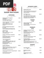 Download Sushi Bayashi Menu by Eater SN255296120 doc pdf
