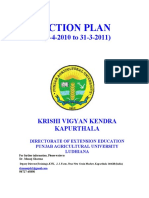 Training Schedule of KVK Kapurthala For 2010-2011