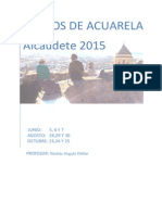 Contenidos Cursos de Acuarela en Alcaudete2015. Nicolás Angulo