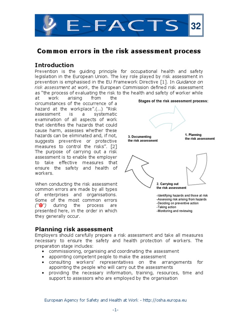 Common Errors in The Risk Assessment Process | PDF | Risk Assessment | Risk