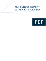 Cosumer Survey Report On Tapal Tea