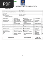 9 Safety Inspection Report (Daily and Weekly) 02-12-14