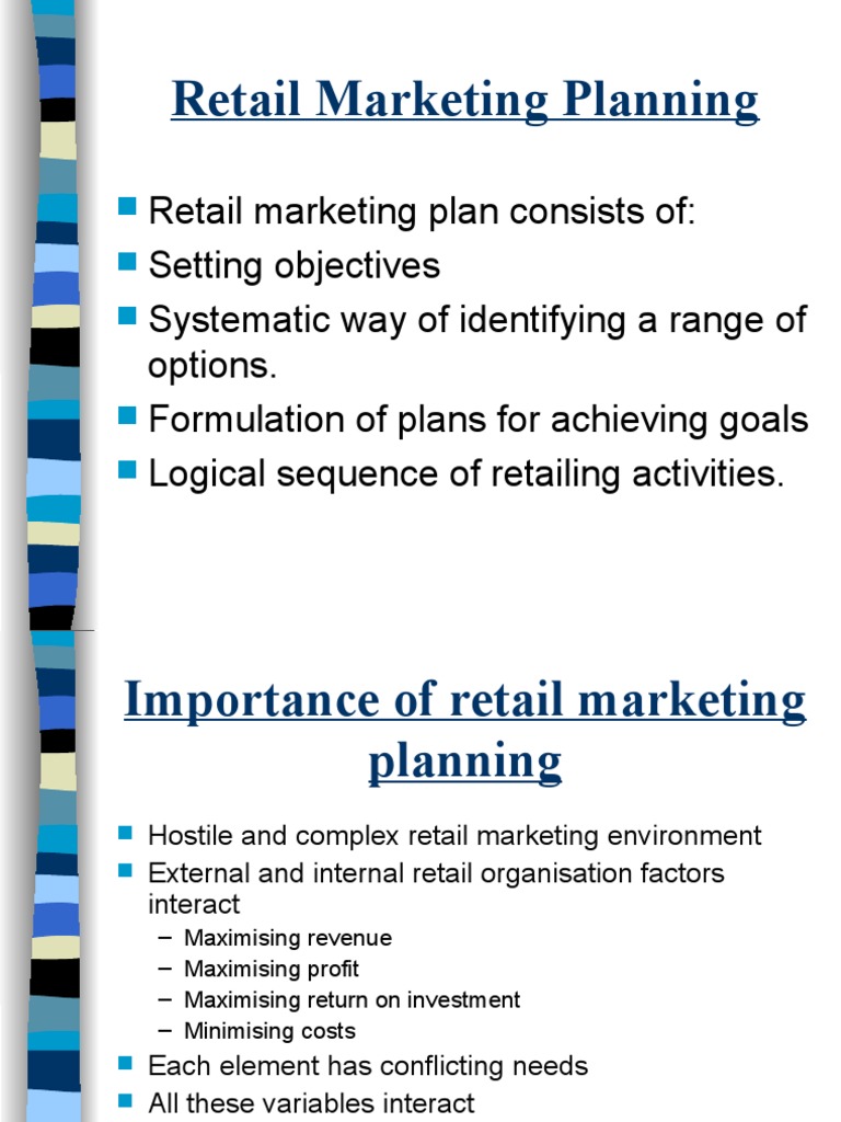 Strategic Retail Marketing Planning | PDF | Retail | Strategic Planning