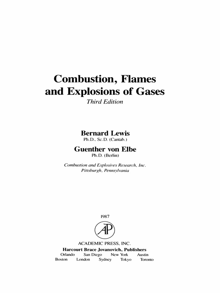 Combustion and Explosions of Gases | PDF