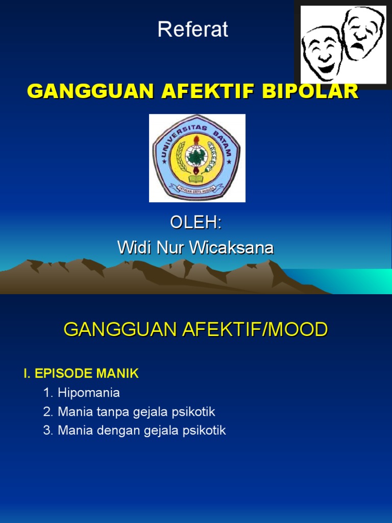 Presentasi Referat Gangguan Bipolar 1 Pdf