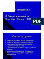 Dysoxie Et Métabolisme PDF
