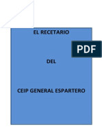 Recetario CEIP General Espartero 3º