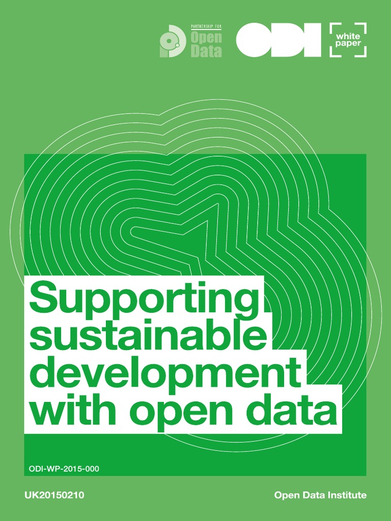 Supporting sustainable development with open data ...