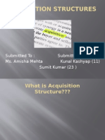 Acquisition Structures BH