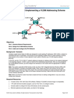 9.2.1.4 Lab - Designing and Implementing a VLSM Addressing Scheme