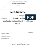 Proiec Didactic La Biologie