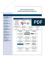 Another Active and Successful Year!: 2014 Transaction Review