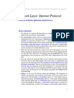 Network Layer: Internet Protocol: Solutions To Review Questions and Exercises